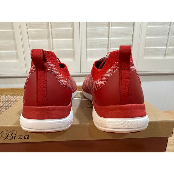 Biza Solar Women's Sneakers Wine Multi Red White Sz 41 EU 10.5 US NIB Felt Upper - Picture 7 of 12